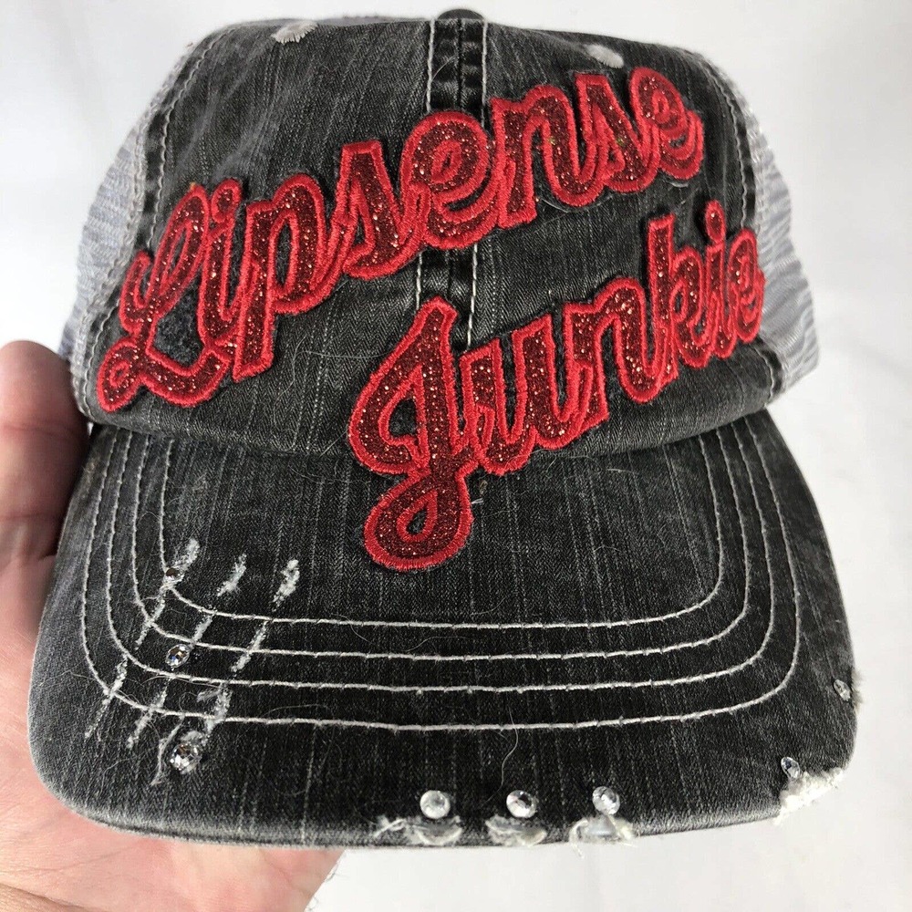 LIPSENSE JUNKIE HAT CAP WOMENS ONE SIZE FITS MOST SPARKLE GLITTER OSFM ADJUST - Picture 12 of 12